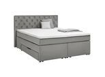 Boxspringbett Chester Grau ca. 180x200cm