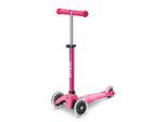 Micro Mobility , Pink , Kunststoff , 26.5x49-67x55 cm , höhenverstellbarer Lenker mit Schnellspanner, Lenkstange abnehmbar, weiche Griffe, Antirutsch-Trittbrett mit Bremse, Räder mit LED-Licht , Freizeit, Skaten, Scooter, Kinder-Scooter