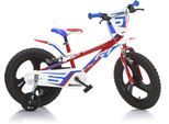 Kinderfahrrad DINO BIKES "16" Pro Cross Kinderfahrrad Jungen stabiler Stahl-Rahmen Stützräder" Gr. 30, rot, Fahrräder, Kinder, 30cm, 16 Zoll (40,64cm), mit Stützrädern, Frontschild und coolen Schutzblechen