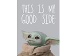 Bild KOMAR "Mandalorian The Child Chocolate Side", bunt (farbe bild(er): bunt), B:30cm H:40cm, Holz, Papier, Bilder, Bild, Wandbild zur Dekoration im Kinderzimmer - ohne Rahmen