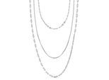 Kette ohne Anhänger LADY, silber (silber 925), Halsketten, Damen, Silber 925 (Sterlingsilber)