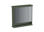 VitrA Valarte LED-Spiegelschrank 65832 78x17x76cm, 3 Spiegeltüren, Korpus Vintage grün, lackiert