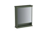 VitrA Valarte LED-Spiegelschrank 65830 63x17x76, links, beleuchtete offene Ablage, Korpus Vintage grün, lackiert