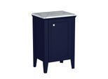 VitrA Valarte Halbhochschrank 65799 53,5x39,5x83cm, rechts, bodenstehend, Korpus stahlblau, lackiert