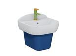 VitrA Sento Kids Waschtisch 7350B003-0001 45,5x40cm, Hahnloch mittig, weiß hochglanz, mit Überlauf