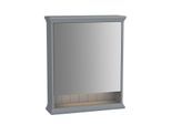 VitrA Valarte LED-Spiegelschrank 62226 63x17x76, links, beleuchtete offene Ablage, Korpus grau matt