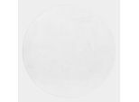 Hochflor-Teppich AYYILDIZ TEPPICHE "POUFFY 5100", weiß, H:20mm Ø:120cm, Polyester, Teppiche, Läufer, weicher glatter Softflor, Kaninchen Fell Haptik, waschbar