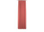 Vorhang ADAM "Uni Collection light, nach Wunschmaß", rot, B:142cm H:365cm, Baumwolle (Bio-Baumwolle), Gardinen, aus 100% Bio-Baumwolle, Vorhang nach Wunschmaß