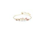 Armkette SWAROVSKI "Schmuck Geschenk Constella Armband", gold (gelbgoldfarben, pink, rosa, kristallweiß, rot, pink, rosa, kristallweiß, rot), Armbänder, Damen, Metall, Armkette, mit Swarovski Kristall, Zirkonia (synth.)