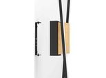 EGLO Wandleuchte "PANAGRIA Wandlampe, Alu,Stahl, Holz und Kunststoff, Flurlampe, Lampe", braun (schwarz, braun), H: 54cm, 1 Stk., Leuchten, Deckenlampe, 57 cm, Wohnzimmerlampe, Flurlampe, Küchenlampe, Wandleuchte