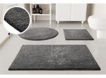 Badematte OTTO HOME "Selenne", granit grau, H:20mm, Baumwolle, Badematten, Badematte, Badteppich, getuftet, modern, Uni, antirutsch, flauschig, Baumwolle