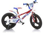 Kinderfahrrad DINO BIKES "16" Pro Cross Kinderfahrrad Jungen stabiler Stahl-Rahmen Stützräder" Gr. 25, rot, Fahrräder, Kinder, 25cm, 14 Zoll (35,56cm), mit Stützrädern, Frontschild und coolen Schutzblechen