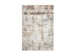 Teppich KAYOOM "Elegantica 327", braun (taupe), B:80cm H:12mm L:150cm, Polyester, Teppiche, Teppich, Kurzflor, Modernes Muster, Fußbodenheizungsgeeignet, Wohnzimmer