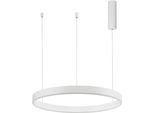 NOVA LUCE LED-Hängeleuchte "MOTIF", weiß, 1, Ø 60cm, 1 Stk., Leuchten, dimmbar, höhenverstellbar, Lichtfarbe verstellbar, Fernbedienung