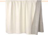 Wohndecke PAD "Hobart", beige (natural), B:150cm L:200cm, Mischgewebe, Wohndecken, Wohndecke, Made in Europe