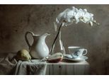 Fototapete PAPERMOON "Photo-Art MARGARETH PERFONCIO, ALTE MAUER", bunt, B:3,5m L:2,6m, Vlies, Tapeten