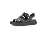 Plateausandaletten GABOR "Plateau Sandale", Damen, Gr. 40, schwarz, Schuhe