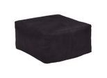 Livetastic Pouf, Schwarz, Leder, Echtleder, Büffelleder, 13 L, Füllung: Baumwolle (recycelt), 60x35x60 cm, Indoor, Wohnzimmer, Hocker, Poufs