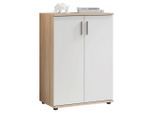 Carryhome Kommode Bobby, Weiß, Sonoma Eiche, Kunststoff, 1 Fächer, 60x84x35 cm, Made in EU, Typenauswahl, Wohnzimmer, Kommoden & Sideboards, Kommoden