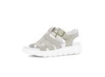 Plateausandaletten GABOR "Plateau Sandale", Damen, Gr. 37,5, grün, Schuhe