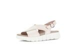 Plateausandaletten GABOR "Plateau Sandale", Damen, Gr. 42, creme, Schuhe
