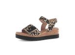 Plateausandaletten GABOR "Plateau Sandale", Damen, Gr. 44, beige, Schuhe