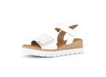 Plateausandaletten GABOR "Plateau Sandale", Damen, Gr. 40, weiß, Schuhe
