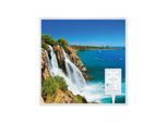 Heidenfeld Infrarotheizung HF-HP105, mit Bild, 16 Motive, 10 J. Garantie, Thermostat, Wandmontage (400 Watt, Wasserfall1)