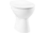 VitrA Normus Stand-Tiefspül-WC 6858L003-1028 weiß, Abgang außen waagerecht
