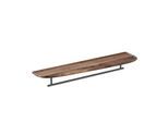 VitrA Plural Handtuchstange 64062 75 x 13/18 x 9,5 cm, schwarz matt/walnuss, asymmetrisch rechts