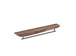 VitrA Plural Handtuchstange 64063 75 x 13/18 x 9,5 cm, schwarz matt/walnuss, asymmetrisch links