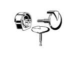 VitrA Multiplex Trio Ab-/Überlaufgarnitur G306847 Ausstattungsset, verchromt
