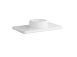 VitrA Liquid Waschtisch-Konsolenplatte 7310B403-1828 100x55x6cm, 1 Beckenausschnitt mittig, weiß hochglanz VC, ohne Hahnloch