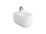 VitrA Liquid Wand-Bidet 7323B403-0288 38x54x33cm, 1 Hahnloch mittig, mit Überlauf, weiß VC