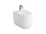 VitrA Liquid Stand-Bidet 7322B403-0288 38x54x40,5cm, back to wall, 1 Hahnloch mittig, mit Überlauf, weiß VC