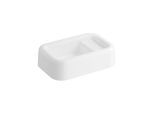 VitrA Liquid Aufsatz-Waschtisch 7315B403-0016 58x38,5x16,5cm, asymmetrisch, ohne Überlauf, weiß hochglanz VC, ohne Hahnloch