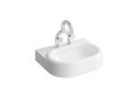 VitrA Liquid Waschtisch 7316B403-1739 60x50x15cm, ohne Überlauf, weiß hochglanz VC, 2 Hahnlöcher, Stichmaß 150 mm
