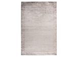 Teppich KAYOOM "Elles 213", grau, B:200cm H:9mm L:290cm, Viskose, Teppiche, Teppich, Kurzflor, Vintage, Modernes Muster, Deko, Viskose