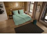 Wendebettwäsche "Rotterdam", sage grün, B/L: 135cm x 200cm, 1 Stk., 1 Stk., Microfaser, B/L: 80cm x 80cm, 2, Microfaser, Obermaterial: 100% Polyester, PURE LUXURY COLLECTION, Bettwäsche, Wendebettwäsche, Mikrofaser, Pflegeleicht, Reißverschluss, Wende, 3D, uni muster, weich