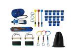 Atrigo Ninja-Slackline-Set Pacour, Blau, Textil, Freizeit & Co, Gartenspielzeug, Sonstiges Gartenspielzeug