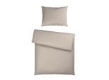 Novel Bettwäsche, Taupe, Textil, 140x200 cm, pflegeleicht, atmungsaktiv, hautfreundlich, schadstoffgeprüft, Heimtextilien, Bettwäsche & Leintücher, Bettwäsche, Satin-Bettwäsche