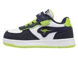 Sneaker KANGAROOS "K-CPI IZEL EV", Mädchen, Gr. 24, grün (dk navy, lime), Synthetik, Schuhe Sneaker