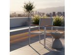 Gardenson , Grau , Holz, Metall, Textil , Akazie , Hartholz , Uni , 59x85x56 cm , stapelbar , Gartenmöbel, Gartensessel, Gartensessel stapelbar