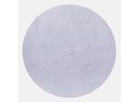 Ayyildiz , Silberfarben , Textil , Uni , rund , Oeko-Tex® Standard 100 , pflegeleicht , Teppiche & Böden, Teppiche, Hochflorteppiche, Hochflorteppiche rund