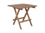 Gardenson , Braun , Holz , Teakholz , rechteckig , 50x50x50 cm , klappbar , Gartenmöbel, Gartentische, Gartentische
