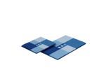 Grund , Blau , Textil , Karo , rechteckig , 40x50 cm , Oeko-Tex® Standard 100, Made in Europe , Heimtextilien, Badtextilien, Badematten, Badematten