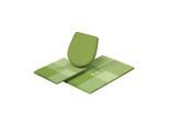 Grund , Grün , Textil , Karo , rechteckig , 40x50 cm , Oeko-Tex® Standard 100, Made in Europe , Heimtextilien, Badtextilien, Badematten, Badematten