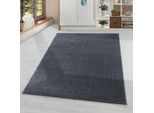 Teppich AYYILDIZ TEPPICHE "RIO 4600", grau, B:80cm H:8mm L:150cm, Polypropylen (PP), Teppiche, Teppich, Pflegeleicht / Strapazierfähig / Trend Colors/ Wohnzimmer