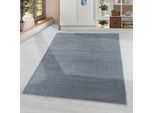 Teppich AYYILDIZ TEPPICHE "RIO 4600", silber (silberfarben), B:80cm H:8mm L:150cm, Polypropylen (PP), Teppiche, Teppich, Pflegeleicht / Strapazierfähig / Trend Colors/ Wohnzimmer