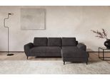 Ecksofa COTTA "Terra L-Form, Breite 255 cm", schwarz, B:255cm H:83cm T:154cm, 96% POLYESTER (PES) 4% POLYAMID(PA), Sofas, Ecksofa, wahlweise mit Bettfunktion